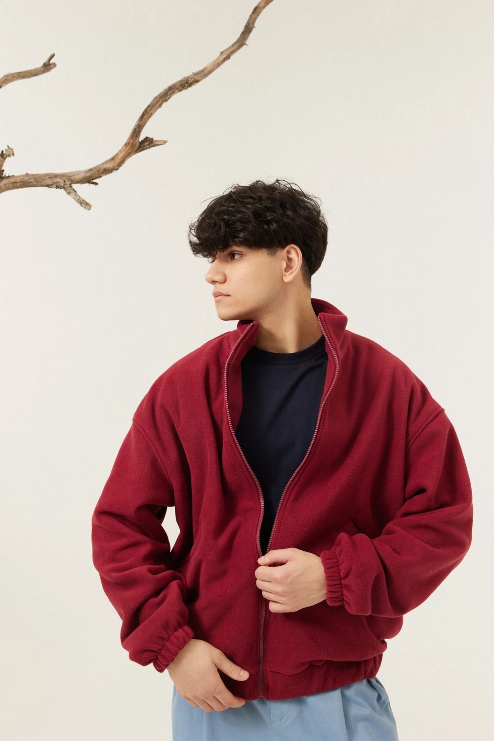 Куртка Called a Garment Флисовая FCF Logo Jacketvol.2 вишневая