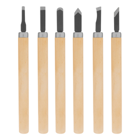Набор резцов по дереву, 6 шт, Sparta 246065