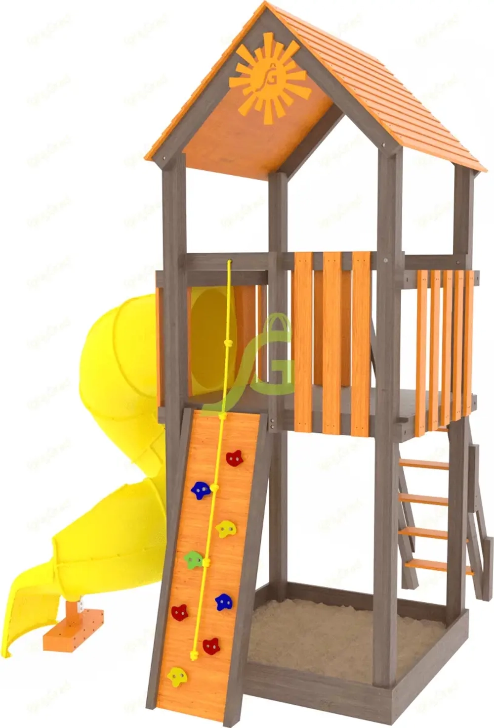 Детская площадка IgraGrad Панда Фани Tower с трубой