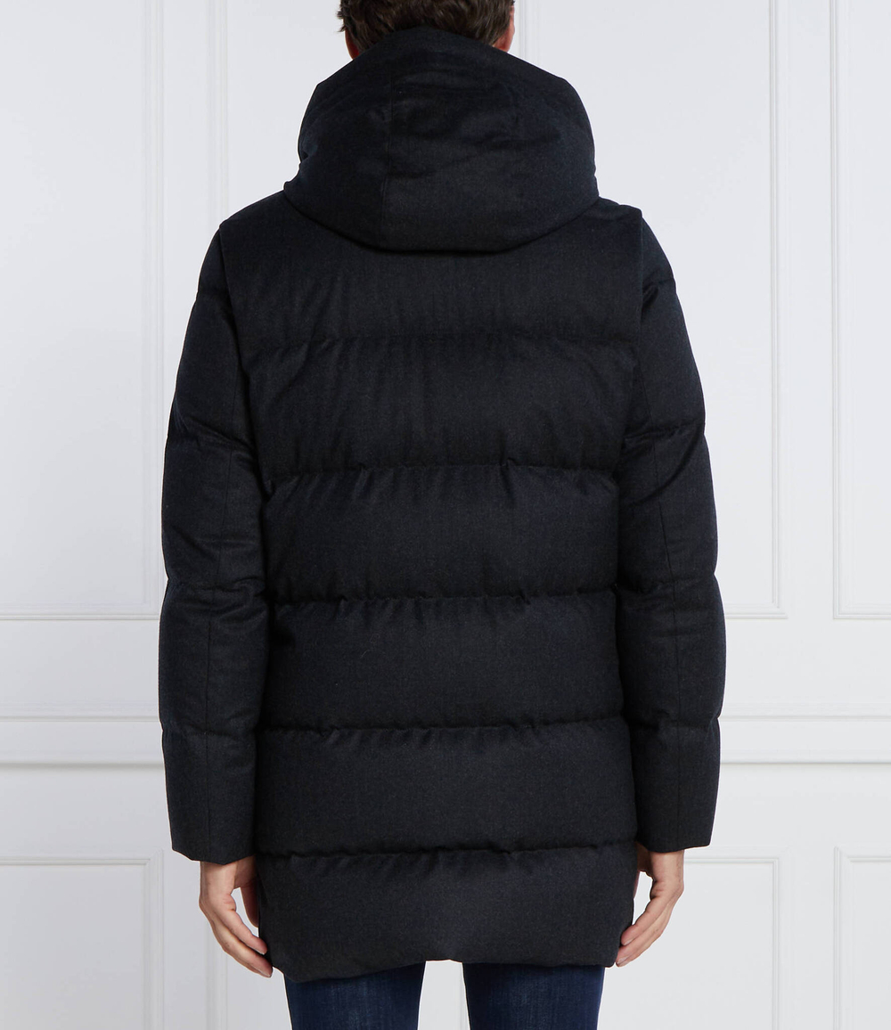 Хлопковая куртка LUXE WOOL Woolrich - графитовый(CFWOOU0822MRUT3108)