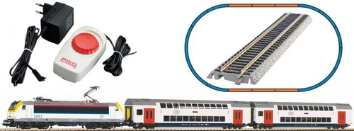 Стартовый набор "Электровоз Rh E 186 + 2 двухэтажных вагона 2 класса SNCB VI