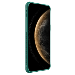 Чехол прозрачный зеленого цвета с MagSafe от Nillkin с металлической крышкой на Huawei Mate 70 Pro и 70 Pro+, серия Iceblade Prop Magnetic Case