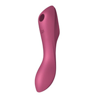 Малиновый вакуум-волновой вибростимулятор 17,75см Satisfyer Curvy Trinity 3