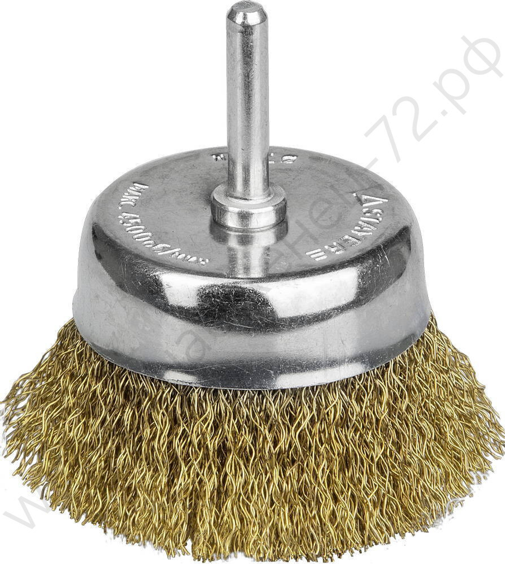 STAYER 50 мм, витая латунированная стальная проволока, 0.3 мм, Щетка чашечная, PROFESSIONAL (35117-050)