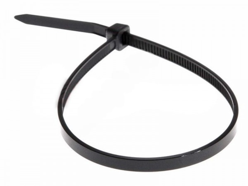 Хомут пластиковый МаякАвто, 4 x 300 мм, черный, 1 шт.