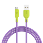 Кабель для мобильных устройств Bright Micro USB 1м быстрая зарядка 3А, QC, PD, 20W силикон