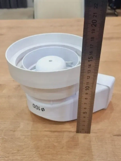 Решетка теневая магнитная вентиляционная с вентилятором 100/125 мм