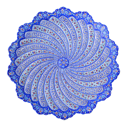 Тарелка минакари ручной работы из Исфахана 270320262 Иран