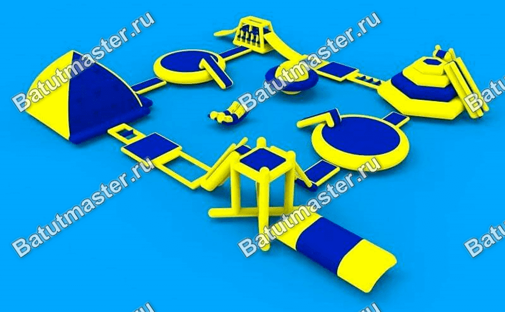 Коммерческий аквапарк на воде «Волна» 41×35×4 м