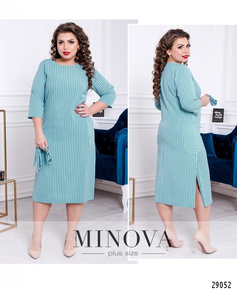 Платье 1126б-бирюзовый Minova