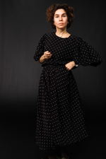 Блузка с рукавами-фонариками, "Конфетти"