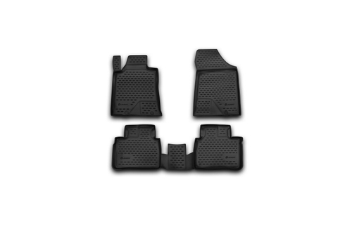 Коврики Standard, в салон NISSAN Teana III, 2014- , 4 шт. (полиуретан, чёрные) Element.CARNIS00042