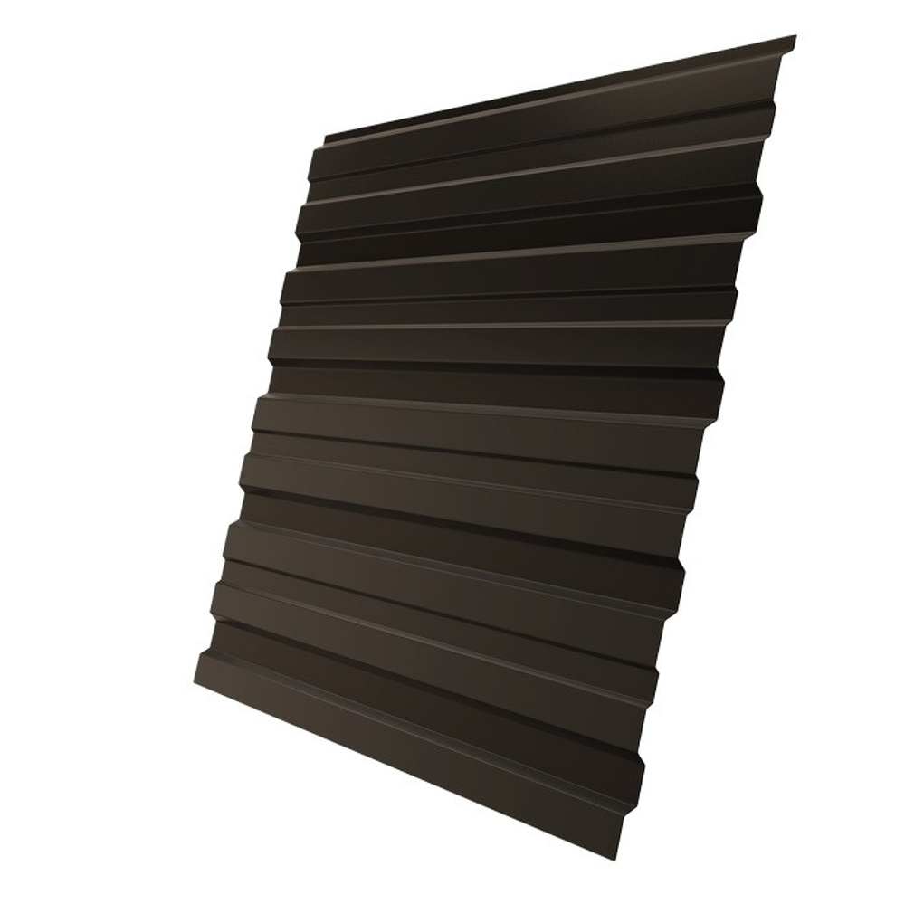Профнастил С10 Grand Line Optima Satin 0,5 мм RR 32 темно-коричневый