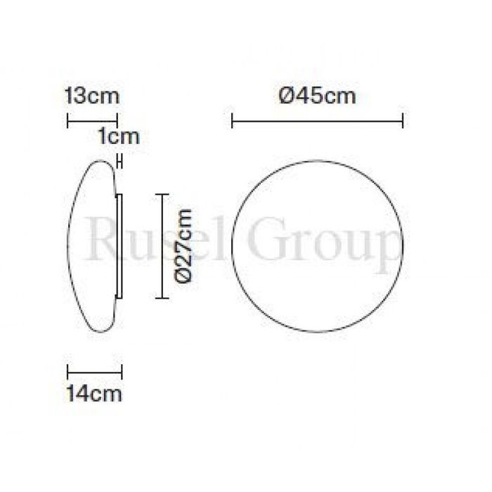 Настенно-потолочный светильник Fabbian LUMI F07 G58 01