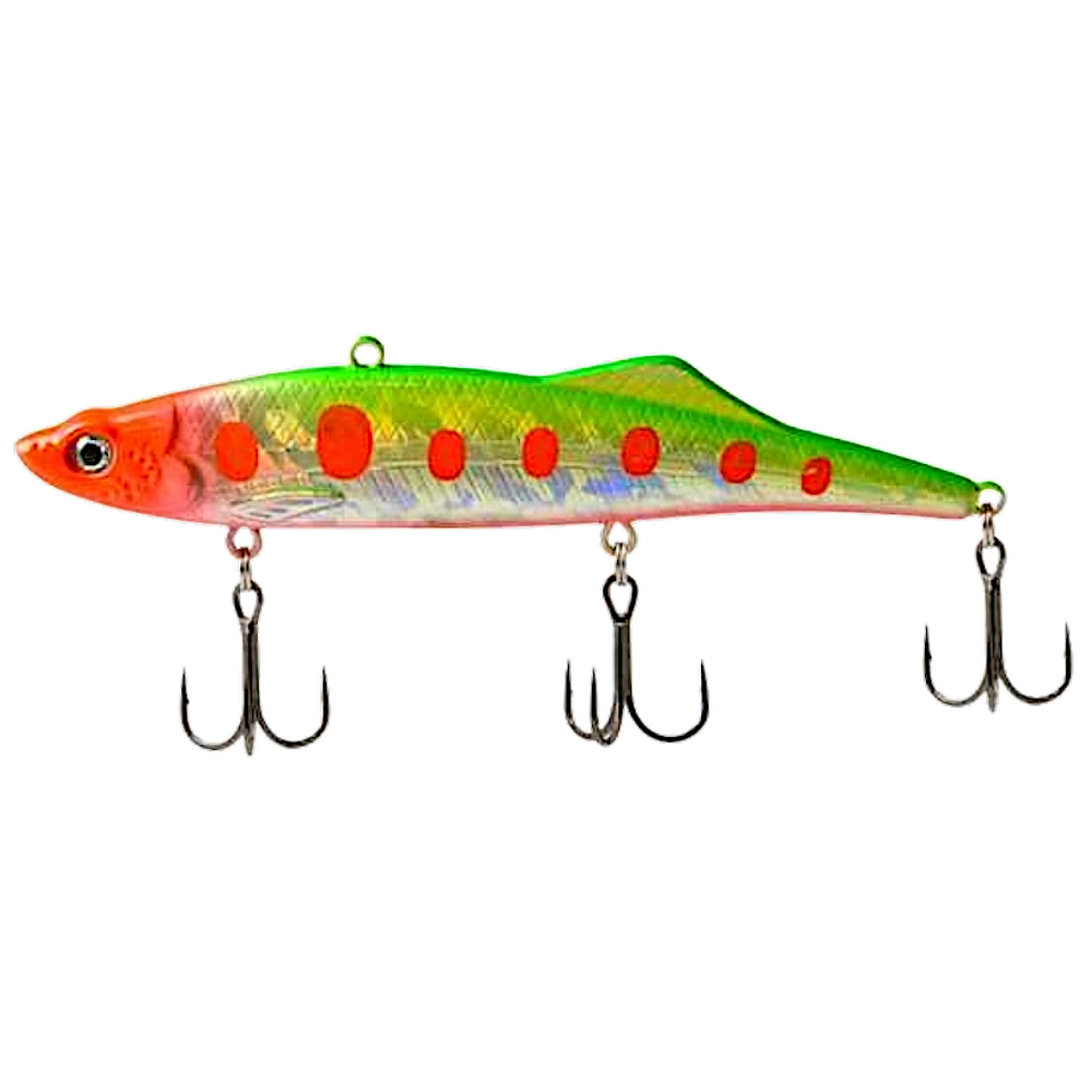 Раттлин Виб EcoPro Kuda 120мм 50г #023-Broken Lime