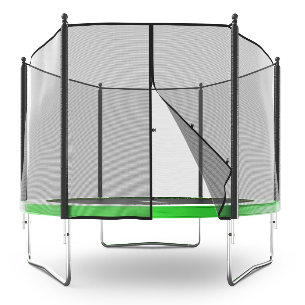 Батут UNIX Line Simple 10 ft (305 см) с внешней защитной сеткой, зеленый