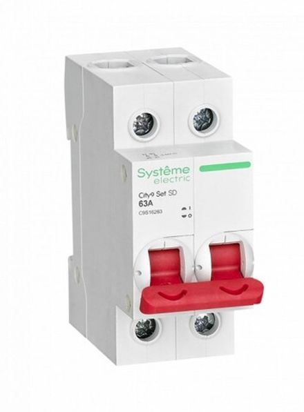 Выключатель нагрузки  Systeme Electric City  2P 63А