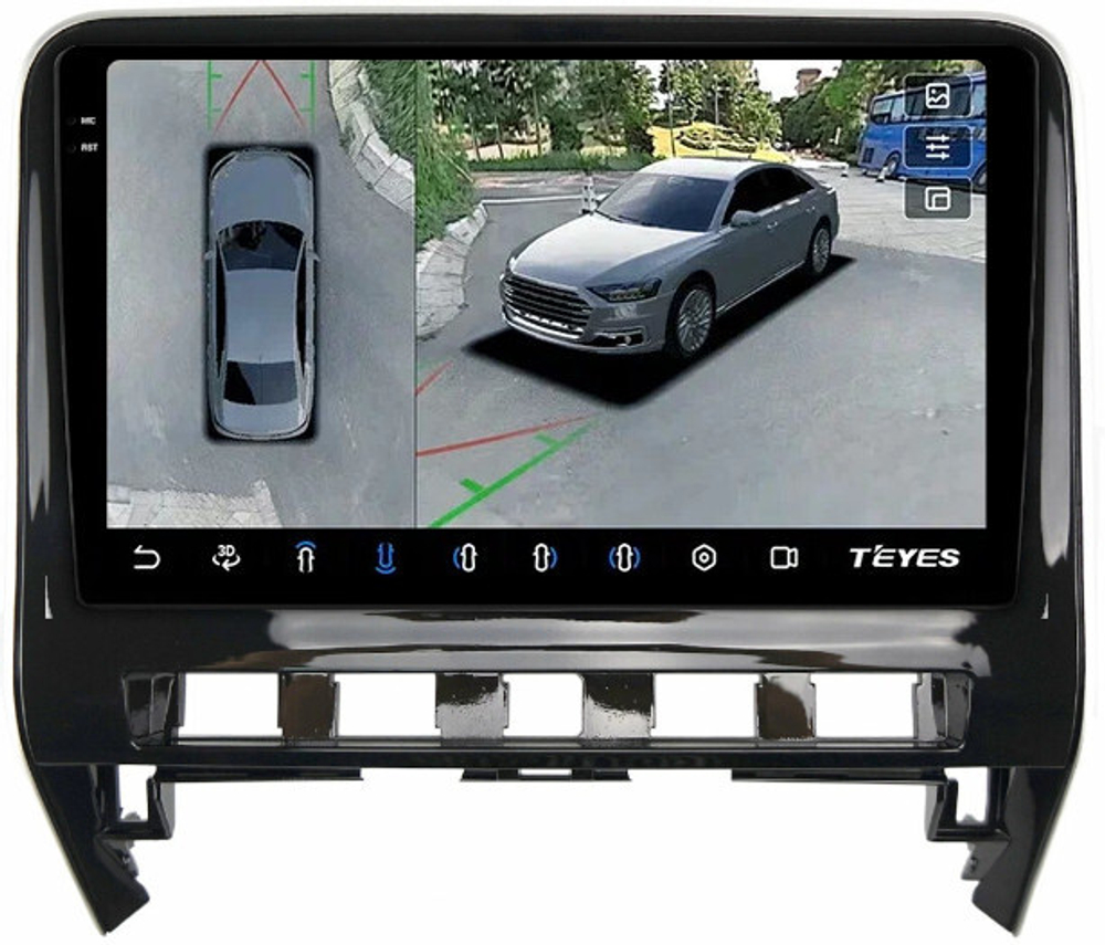 Магнитола для Nissan Serena C27 2019-2022 (рестайлинг) - Teyes CC3-2K-360 на Android 10, 2K QLED, 6Гб+128Гб, CarPlay, 4G SIM-слот, 4 камеры в комплекте