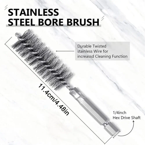 Щетка (ерш) для чистки труб, 1/4 дюйма 1 комплект из 8 штук