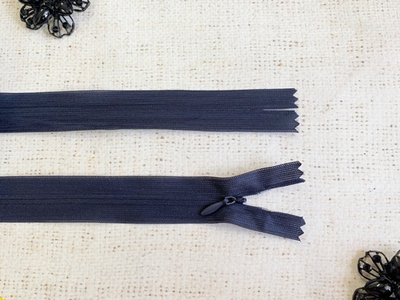 Молнии потайные, L 70 см, тёмно-синий