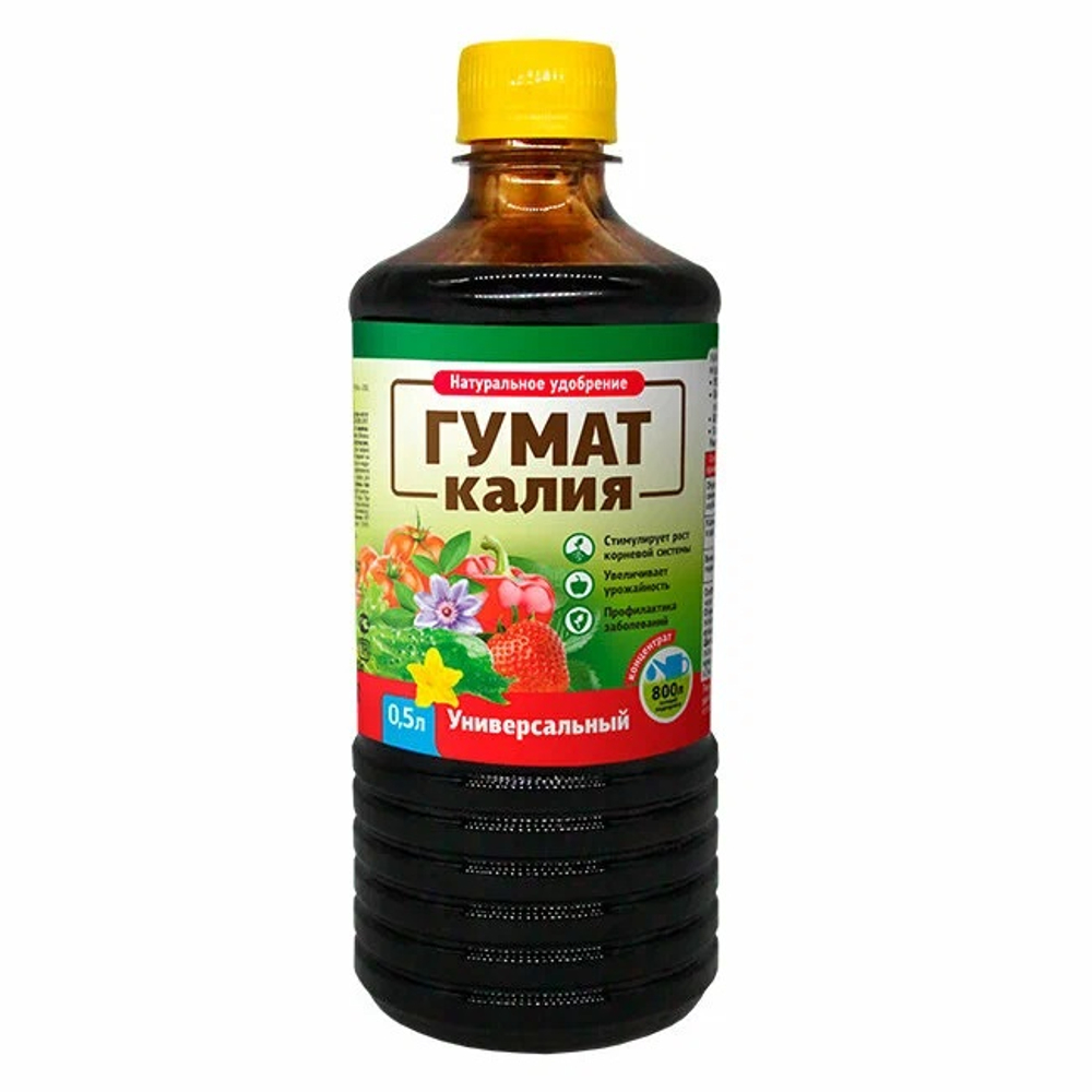 Удобрение Гумат Калия универсальный концентрированный 0,5л (Б/М)