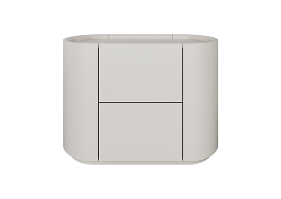 Тумба прикроватная Lagom 2 ящика ширина 60 см (дымка)