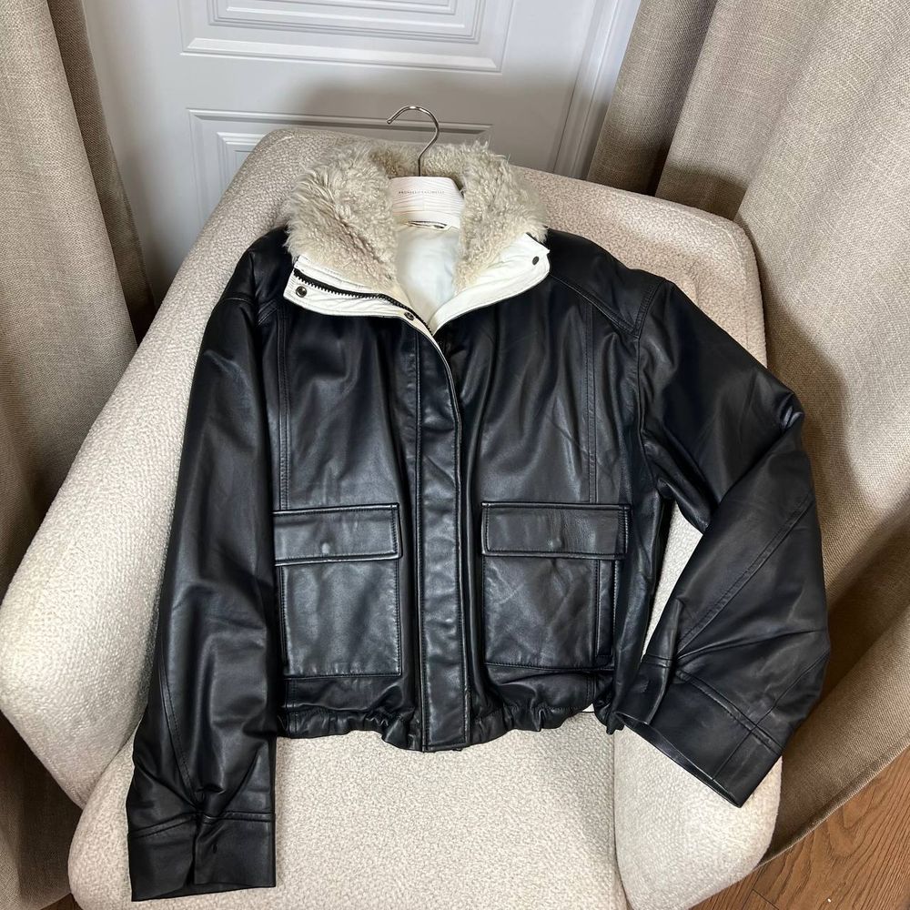 Кожаная куртка Brunello Cucinelli