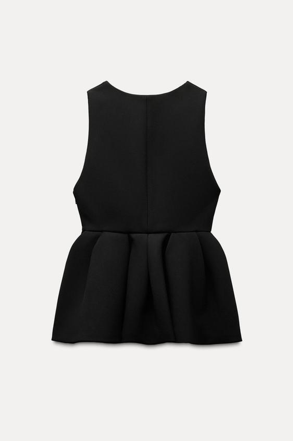 ZARA ТОП GODET, ЧЕРНЫЙ