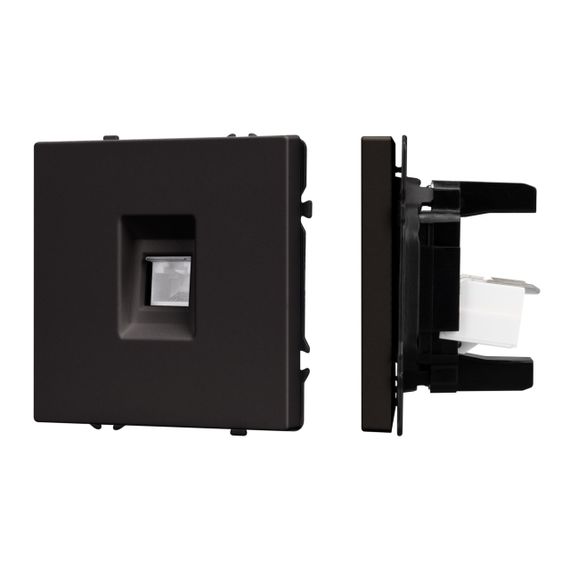 Механизм компьютерной розетки SCT-NOBE-MPC1-SFPL-BK (RJ-45, CAT6) Arlight 054305