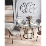 Стол обеденный Ливерпуль 120*120 стекло