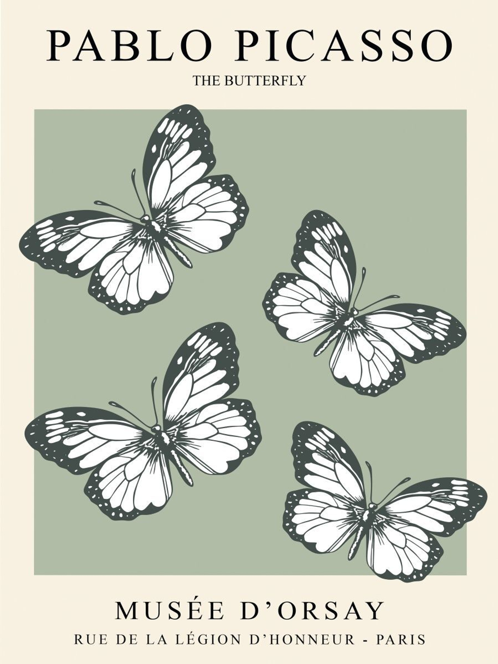 Набор постеров 40х50 матис бабочки арт 170732928 ТТН