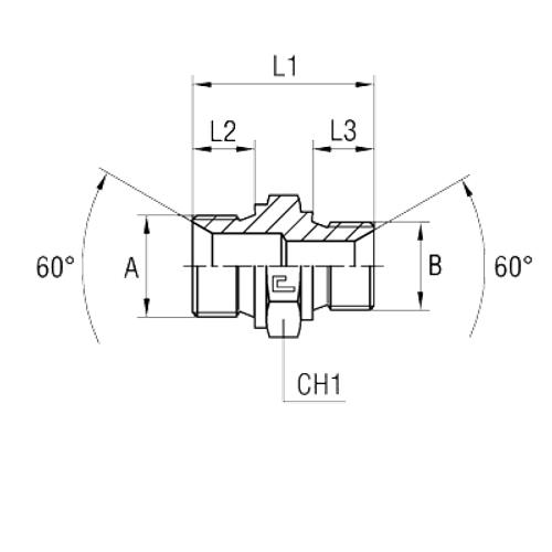 Соединение P BSP 1/2 - 14х1.5