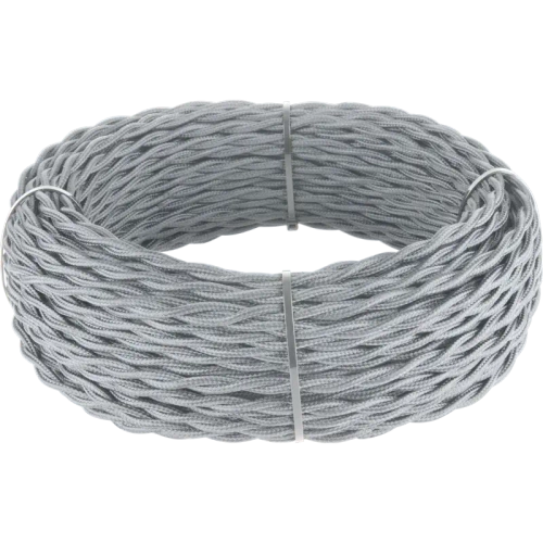 Ретро кабель витой 3х2,5 (серый) 50 м W6453615