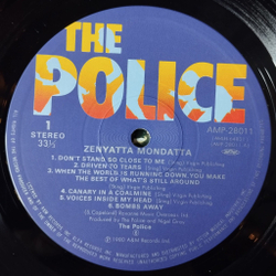 Винтажная виниловая пластинка LP The Police Zenyatta Mondatta (Japan 1980) (No Obi)