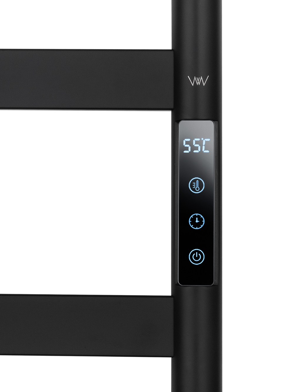 Полотенцесушитель электрический WONZON & WOGHAND ESSEN, Черный матовый (WW-A405-MB)