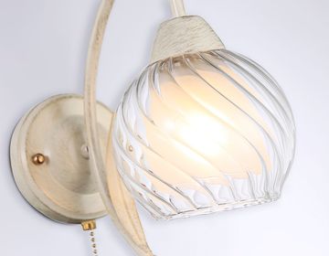 Настенный светильник 1*E27 TR3074 WH/GD белый/золото 224*130*250 Traditional Ambrella