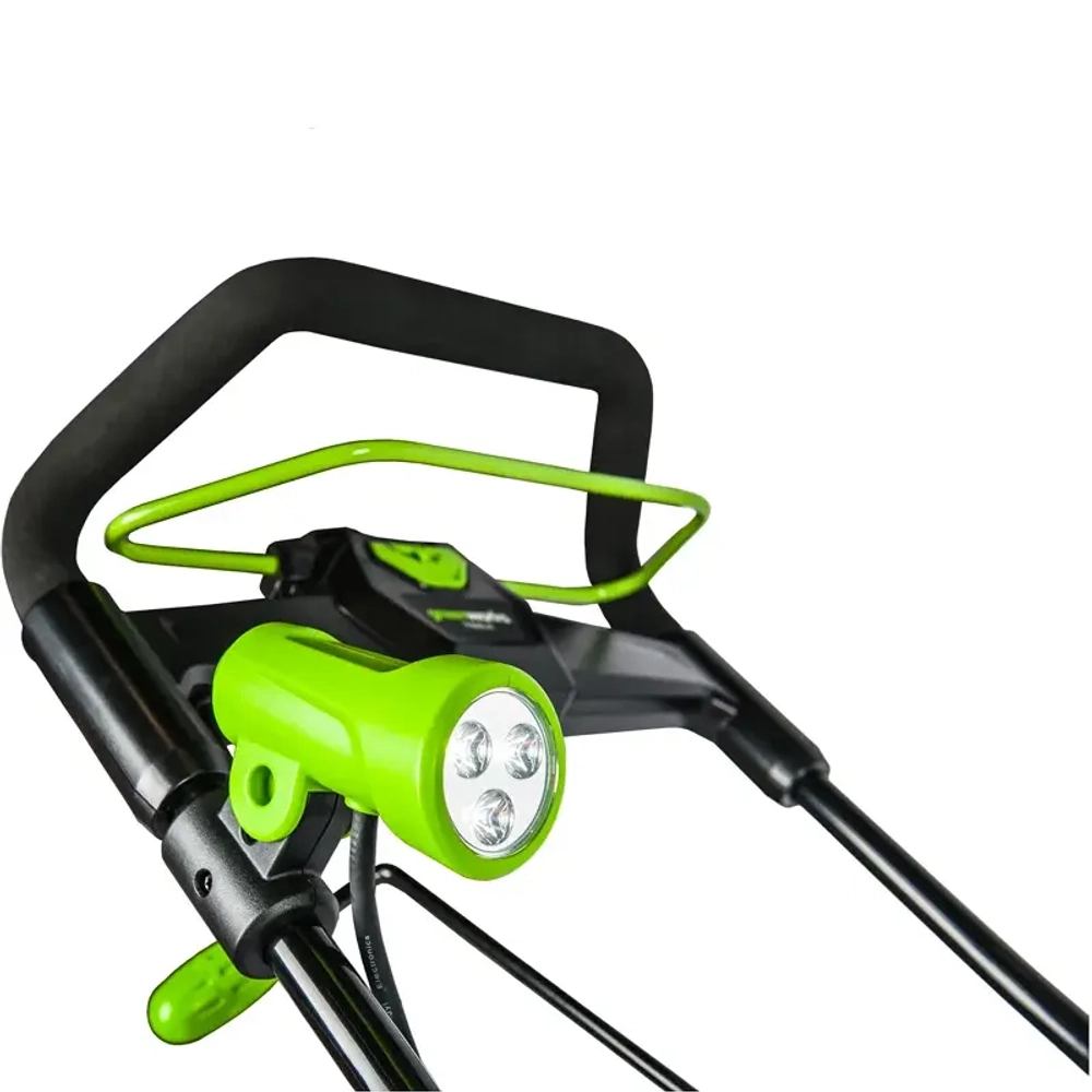 Greenworks GD40STK5 40В аккумуляторный снегоуборщик (1 x 5 Ач, ЗУ) ковш 51 см, выброс 6 м 2600007UG