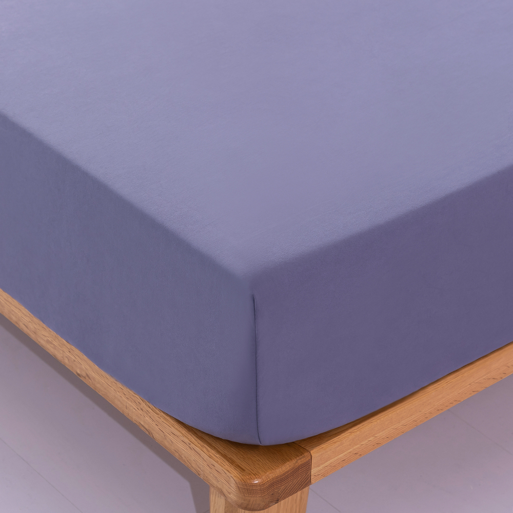 Комплект постельного белья Однотонный Сатин Вышивка на резинке CHR051