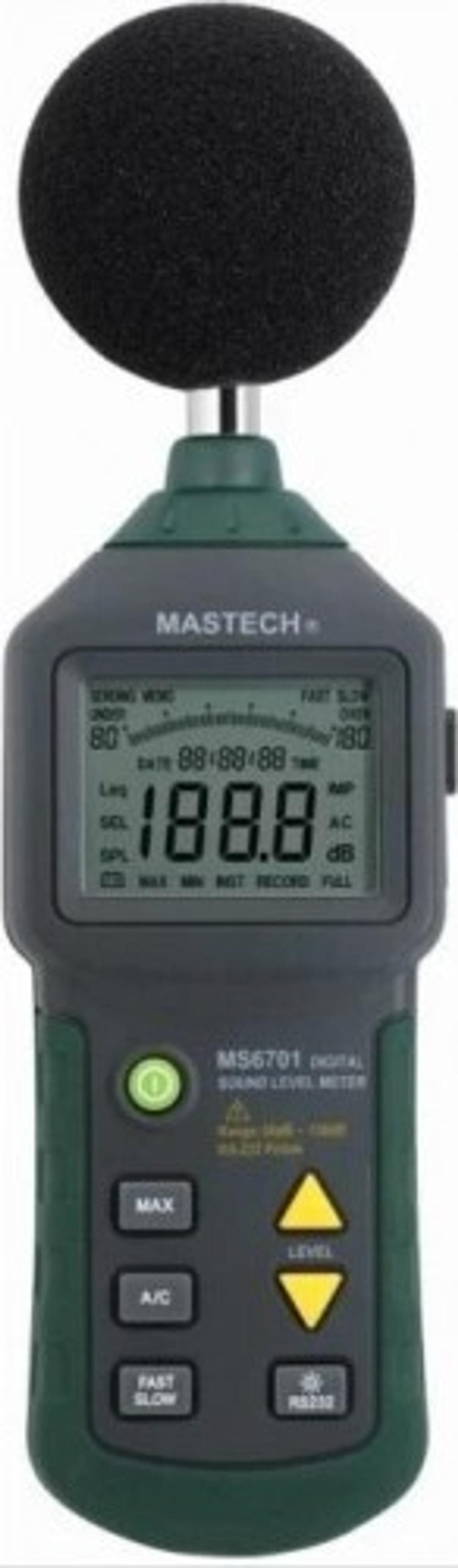 Измеритель уровня шума MASTECH MS6701 цифровой (с usb) 13-1252