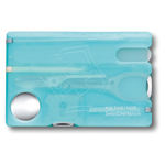 Швейцарская карточка Victorinox SwissCard Nailcare, 13 функций, полупрозрачный бирюзовый 0.7240.T21