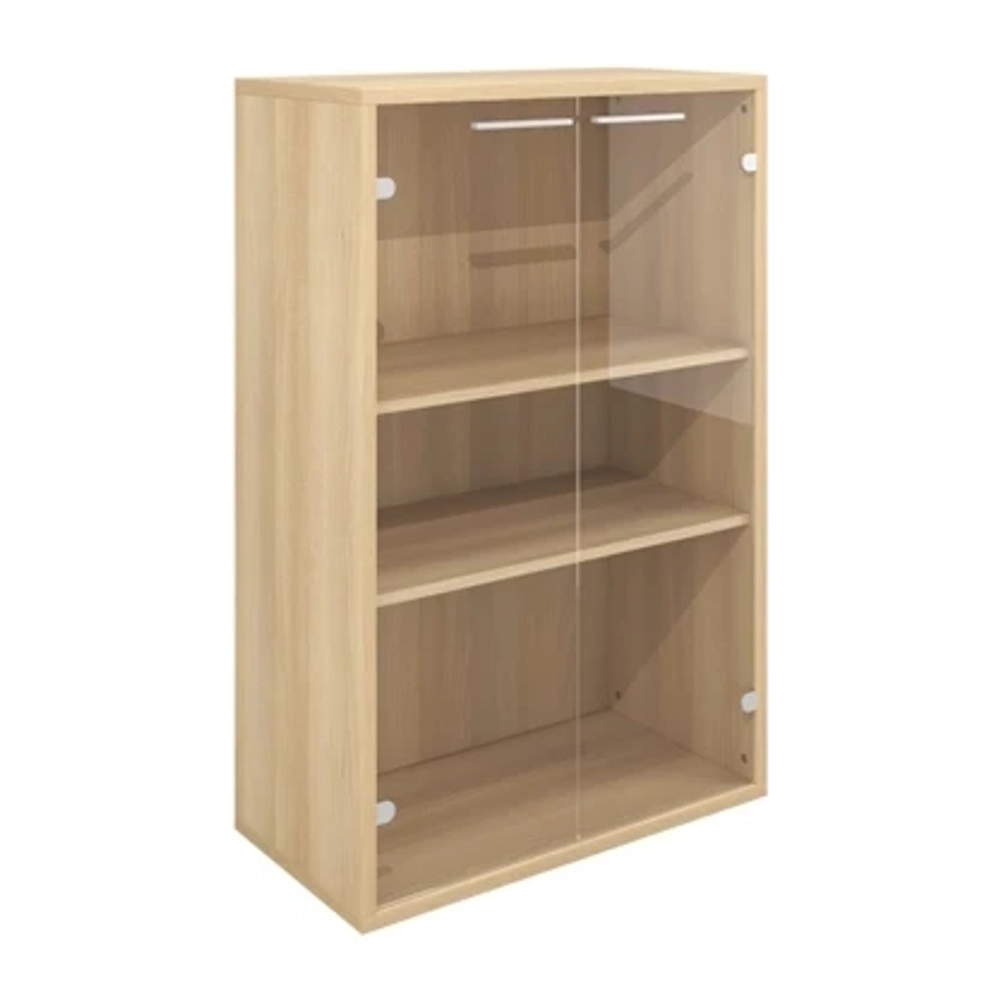 Шкаф низкий с прозрачным стеклом ДУБЛИН