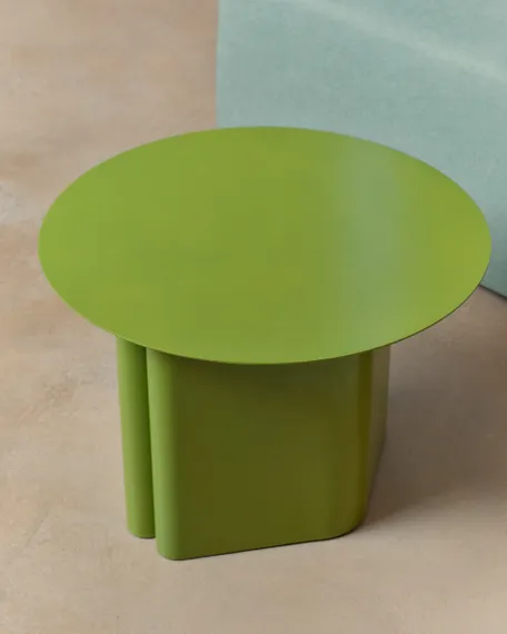 Журнальный столик Arvin Ø55x38 см, зеленый металл