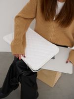 Чехол для ноутбука 14" и 15,6" (Стеганый белый)