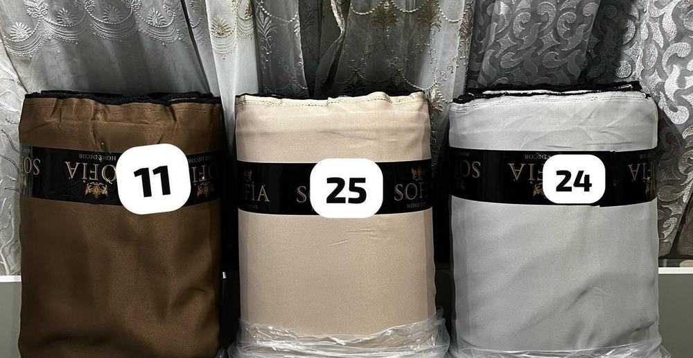 Портьерная ткань Sofia blackout матовый гладкий арт MС 117 (высота 280 см, Турция) 26 цветов