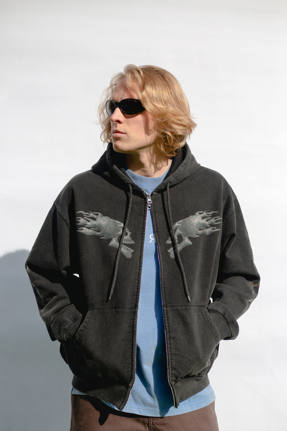 Худи Октябрь Speed Zip "Black"