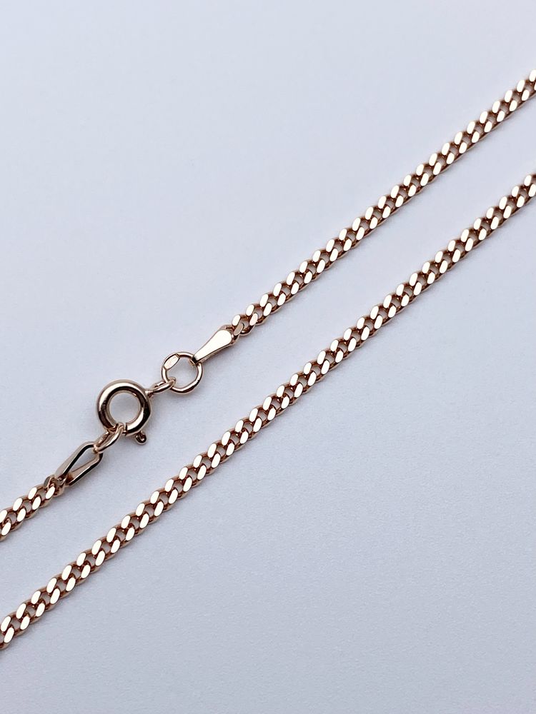 Цепь из серебра/Панцирь граненый/Позолота