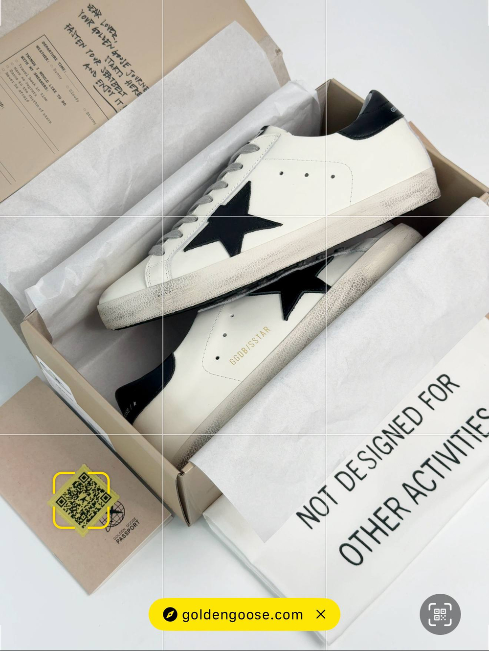 Кеды Golden Goose Superstar #B129 (бел.)