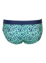 Мужские пляжные плавки с принтом (Размер: XL) (Цвет: зеленый)