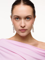 Серьги "Flat pearls" Silver