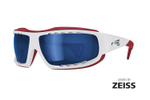 Спортивные очки LiP Typhoon / Gloss White - Red / Zeiss / PA Polarized / Gun Blue Lens